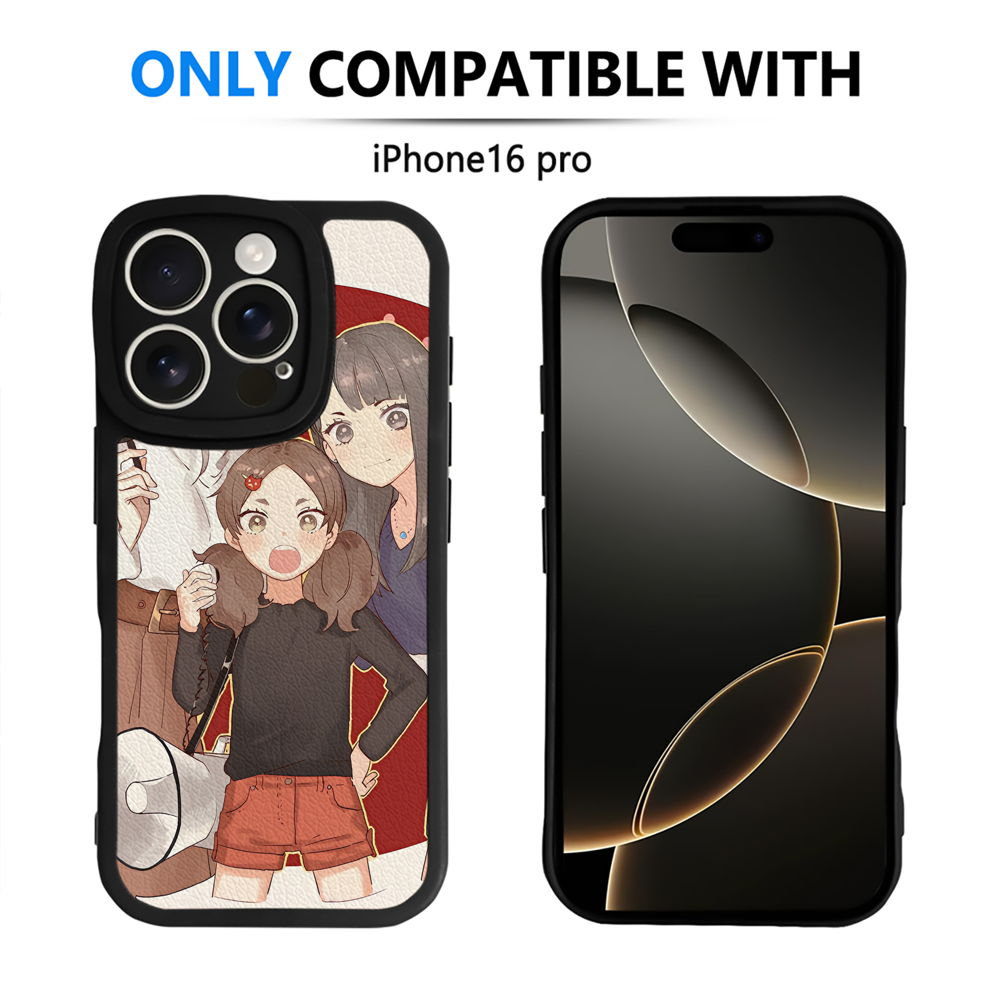 （画像用） ハイキュー!! Haikyu!! 【iPhone 16シリーズ対応】シリコンスマホケース（レザー調） 材質：シリコン